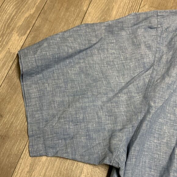 Tommy Bahama 100% Linen Relax Button Down Shortsleeve Shirt “Like New”‎ - Picture 5 of 6